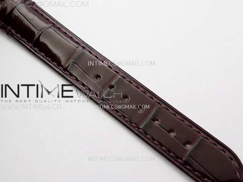 Tank Francaise Ladies 21.2mm RG 8848F 1:1 Best Edition Silver Dial on Red Leather Strap Ronda Quartz V2
